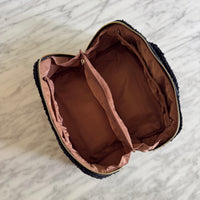 Luxe Travel Bouclé Cosmetic Case - Midnight (Navy)
